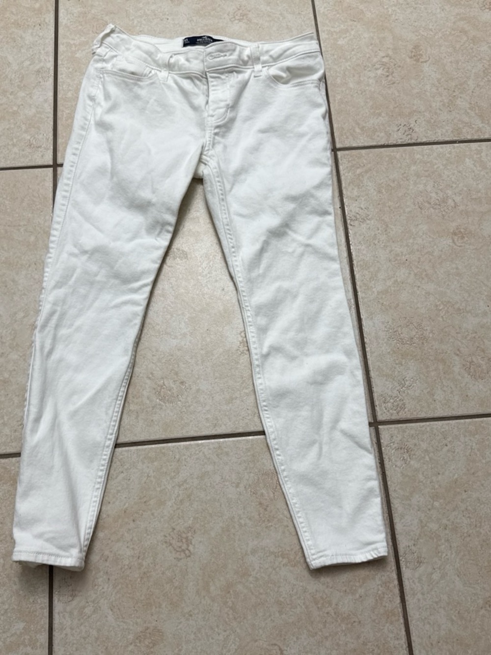 Hollister Women's White Skinny Jeans